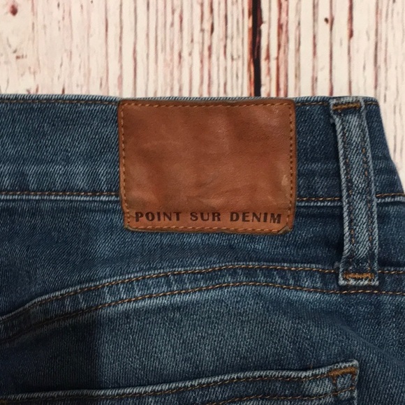 J Crew Point Sur Skinny Jeans w/ Whiskering, sz 31 - Picture 8 of 9